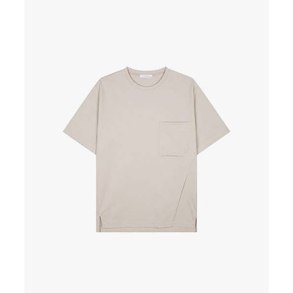 LIBERCLASSY LIBERCLASSY [24SS] LKS41390베이지 세미오버핏 반팔 티셔츠 297803