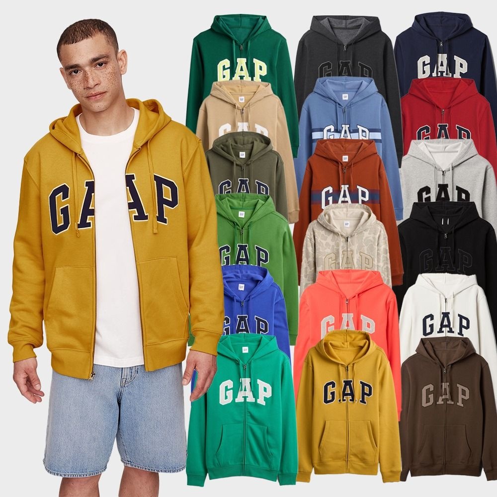 갭 GAP 로고 후드 집업 [관부가세포함]