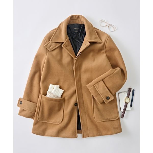 ANALOG MOOD ANALOG 엠오오 MOO D 프리미엄 테일러드 하프코트 카멜 AN25FW3402 3063719