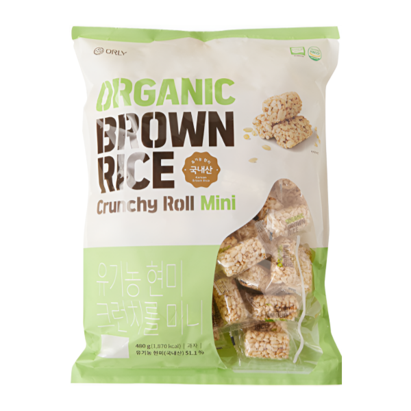 그린컴보드 롯데리아 올리 유기농 현미 미니 크런치롤 480g 1개