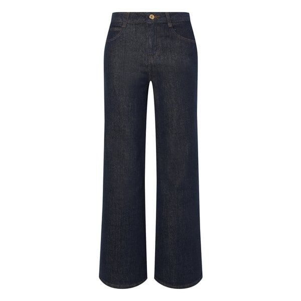 헤지스레이디스 헤지스레이디스 25FWHSPA-5D983 Essential 세미와이드 기모 생지 데님 팬츠 진한 네이비 953157