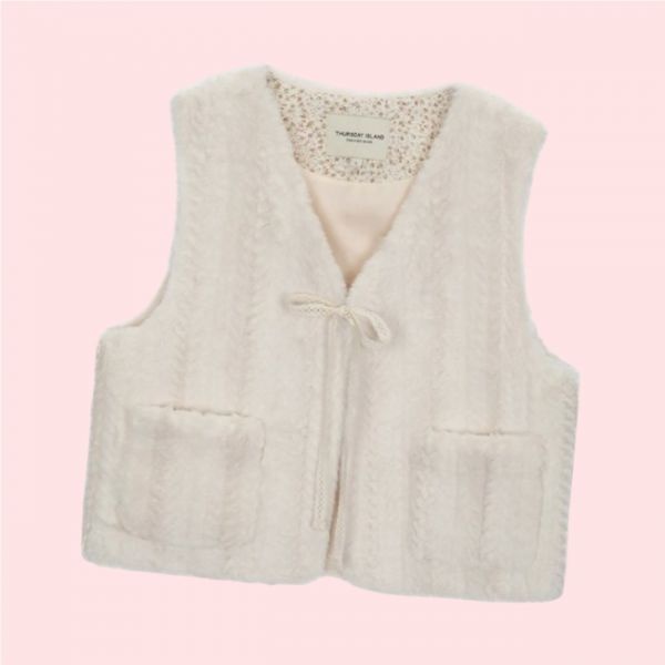 써스데이아일랜드 T258MVT271W 소프트 퍼 베스트 4540796