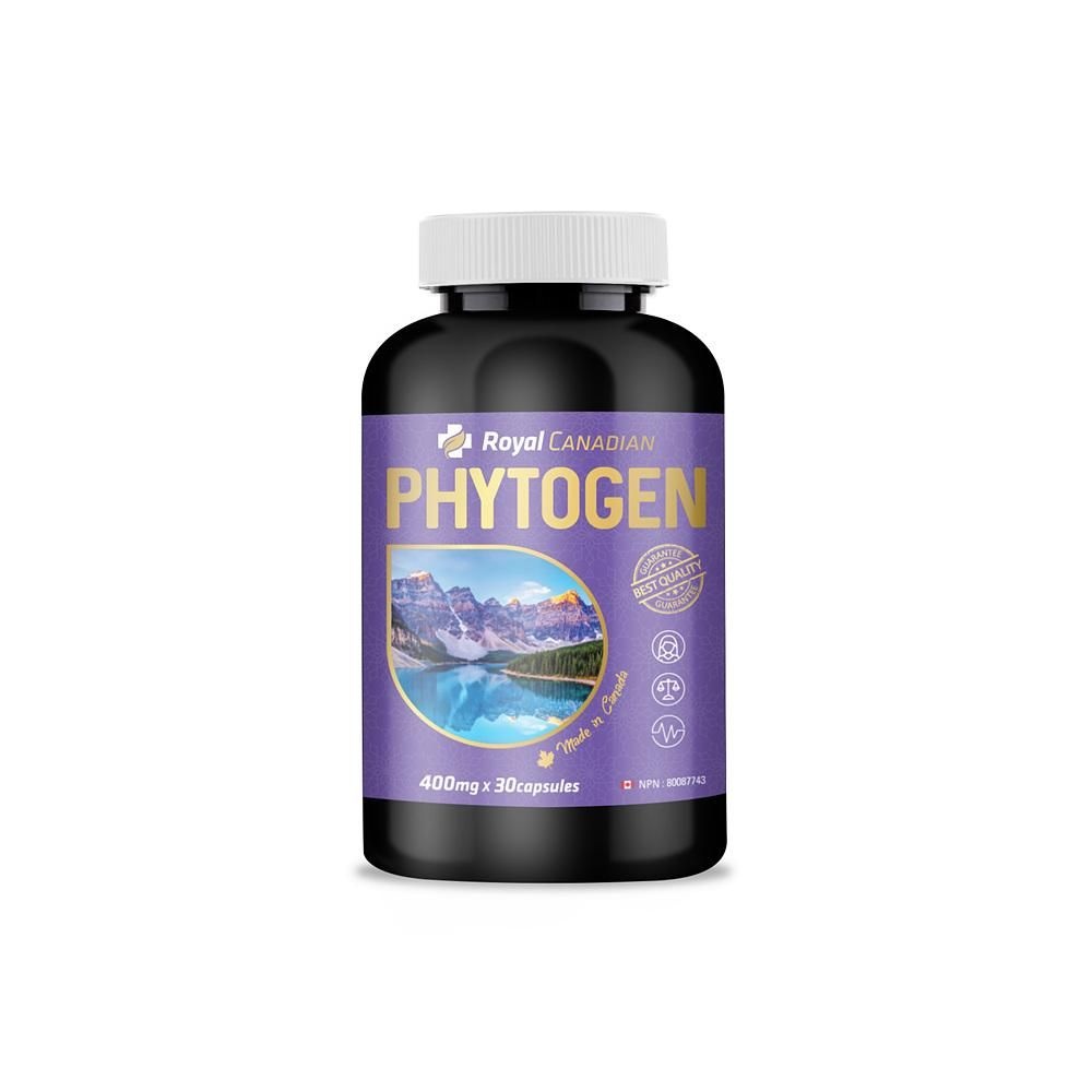 [해외] 로얄 캐네디언 파이토젠 400mg 30정 4팩 ROYAL CANADIAN Phytogen 30 Capsules