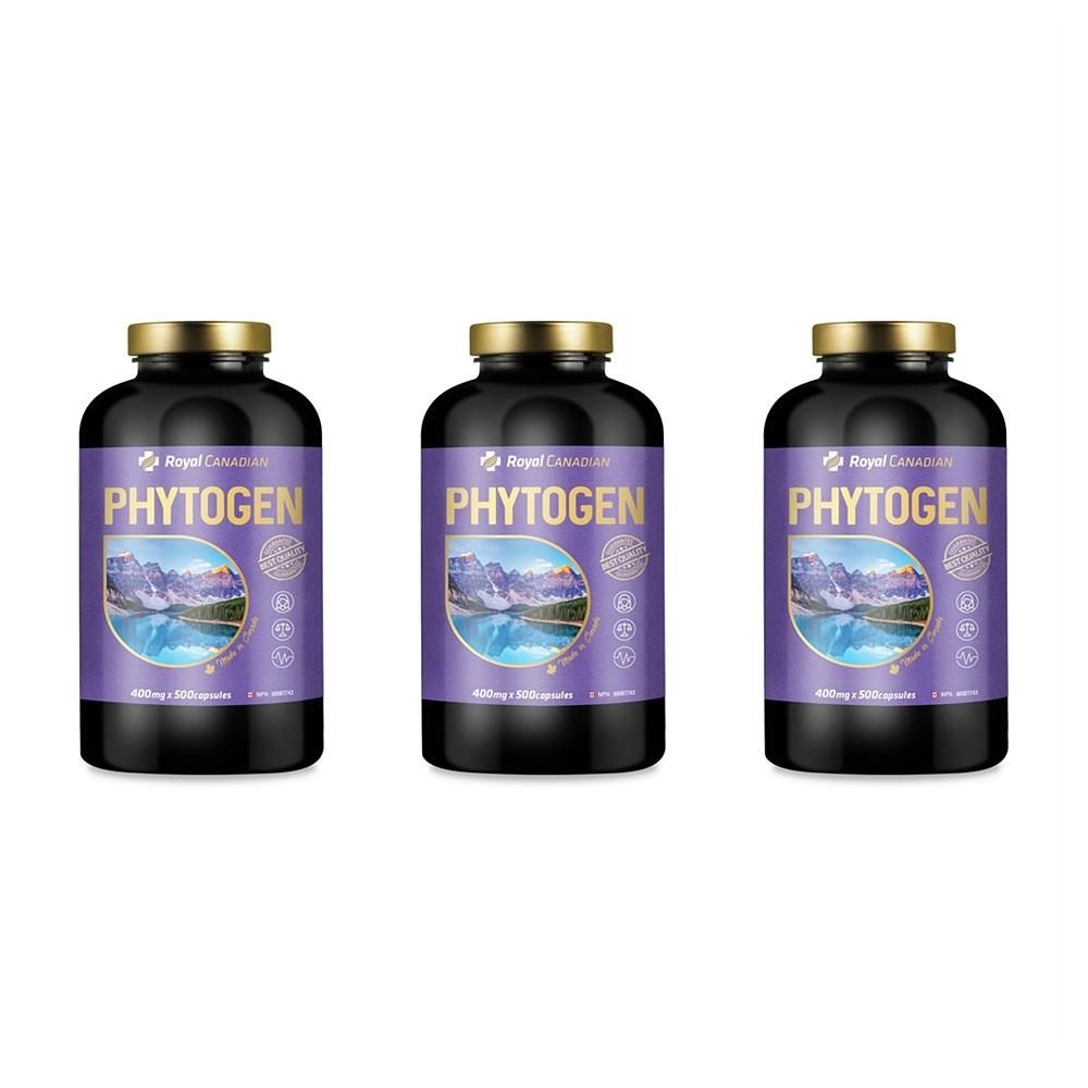 [해외] 로얄 캐네디언 파이토젠 400mg 500정 3팩 Royal Canadian Phytogen 400mg 500cap