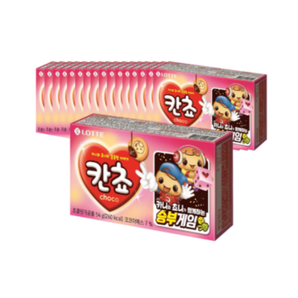 롯데 롯데리아 롯데 칸쵸 54g 16개