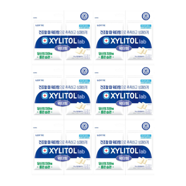 롯데 자일리톨 랩 워터링 리필 115g x6