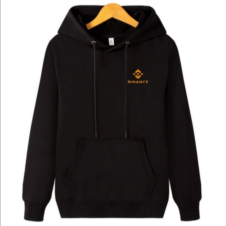 [해외] 바이낸스 후드 티셔츠 긴팔 후드티 로고 단체 큰 빅사이즈
