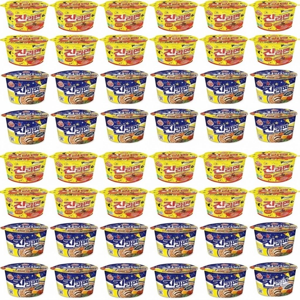 오뚜기/삼양 오뚜기 진라면 큰컵 순한맛 24개 매운맛 24개 컵라면 110g 48개 간식 야식