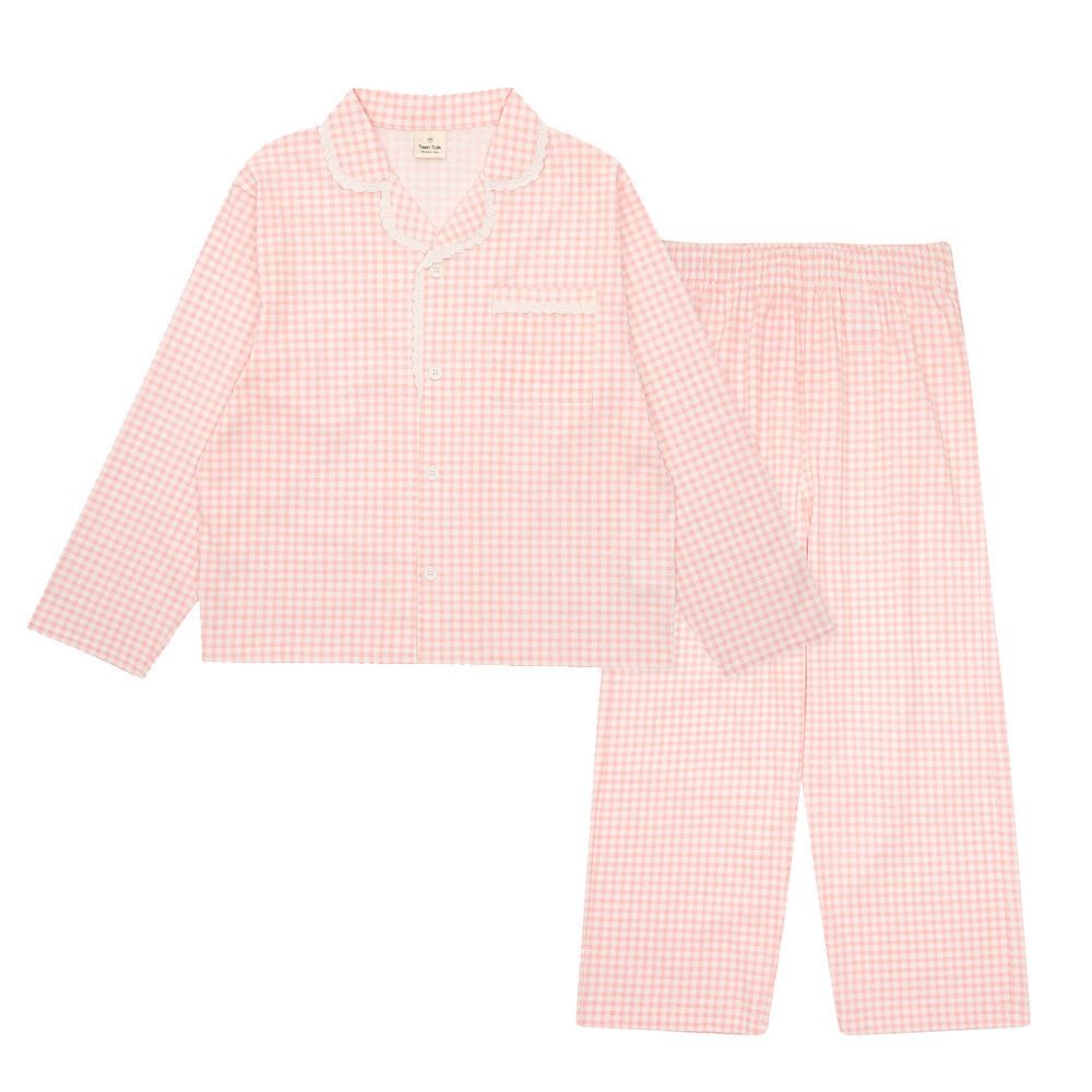 에꼴리에 [모다아울렛][에꼴리에][시흥모다]에꼴리에 스위티체크파자마세트23OP752_SH 시흥점