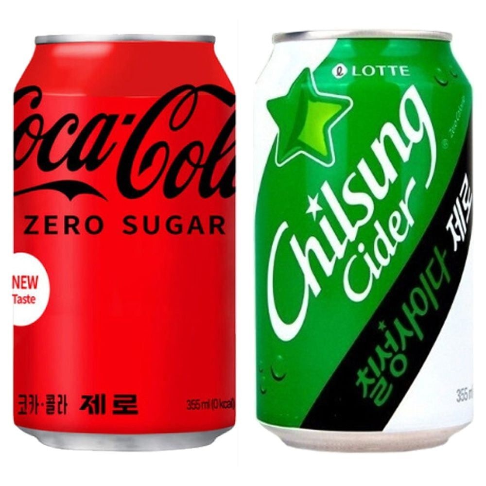 코카콜라제로 355ml24캔 + 칠성사이다제로 355ml24캔