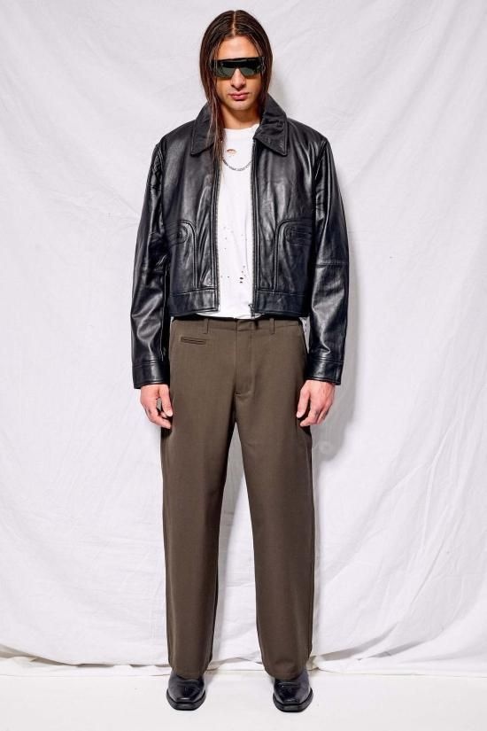 DEADWOOD 가죽 자켓 데드우드 게이블 재킷 블랙