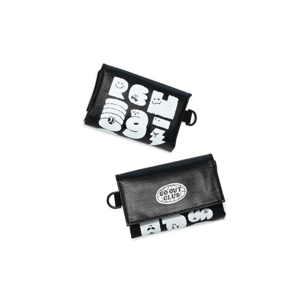 REQM GO OUT 타포린 생활방수 미니 파우치 블랙