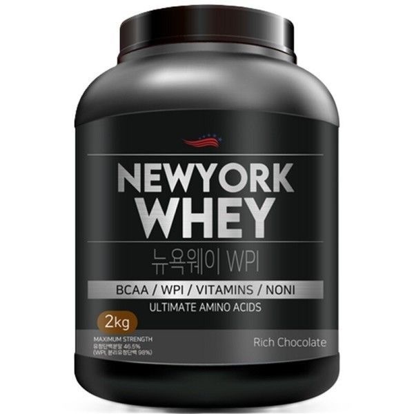 단백질 보충제 뉴욕웨이 WPI 초코맛 2kg 유당제로 프로틴