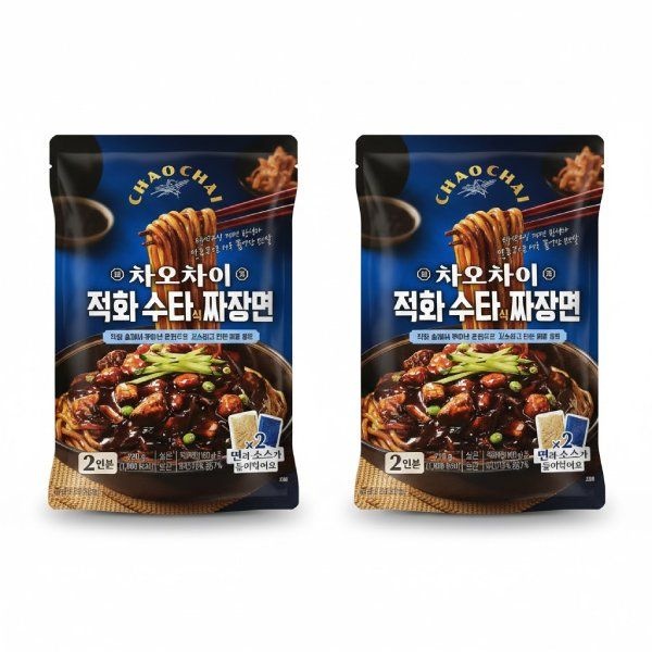 차오차이 직화 수타식 짜장면 720g x 2개