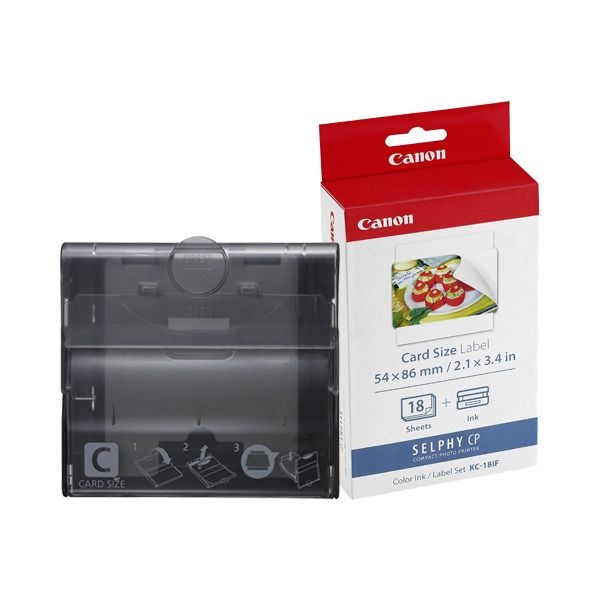 캐논 [캐논] #[정품] 포토프린터용 PCC-CP400 [크레딧카드 카세트] + KC-18IF [크레딧카드18매,스티커용지]