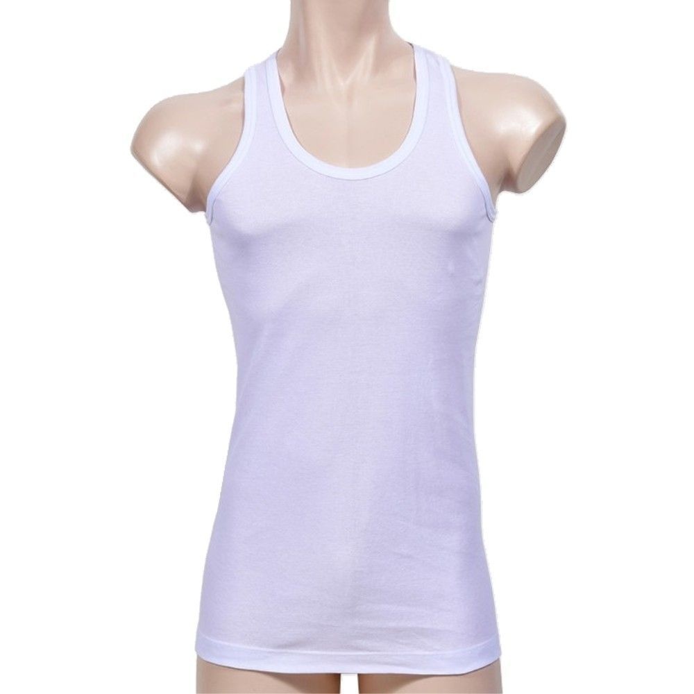 신우 고급원면 베김없이 편안한 남성 백색 런닝