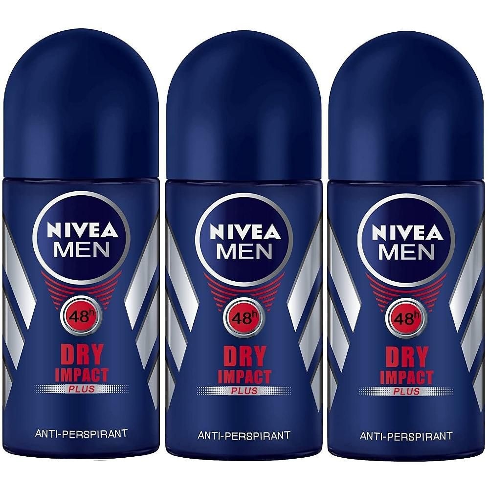 [해외] 니베아 포 맨 드라이 임팩트  데오도란트 롤온 50ml (3팩)