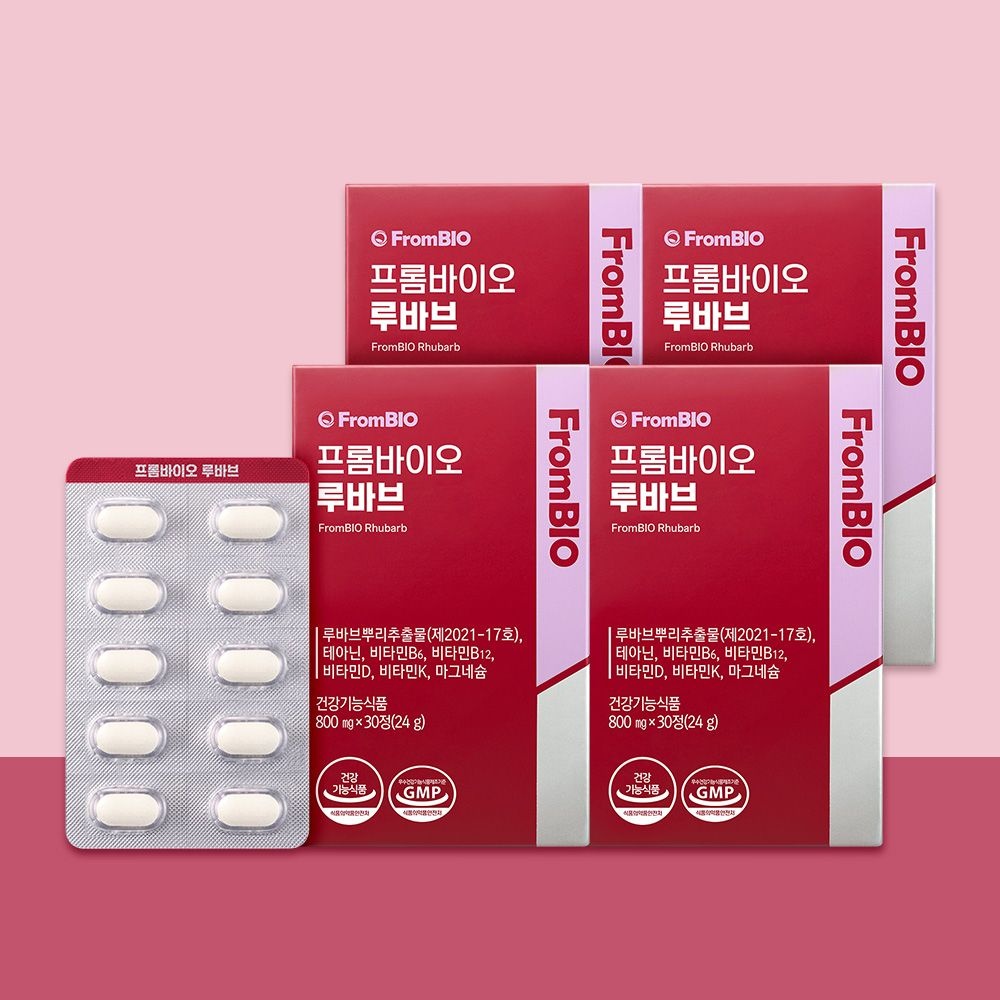 [프롬바이오][프롬바이오] 여성갱년기엔 루바브 30정X4박스/4개월 : 롯데ON