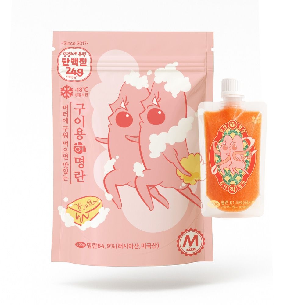 [롯데백화점] 부산허명란 [부산허명란] 명란 구이 중·튜브 150g 선물세트 (보자기포장)