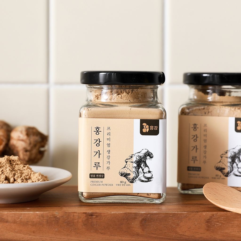 고담촌 홍강가루 80g 찌고 말린 생강차