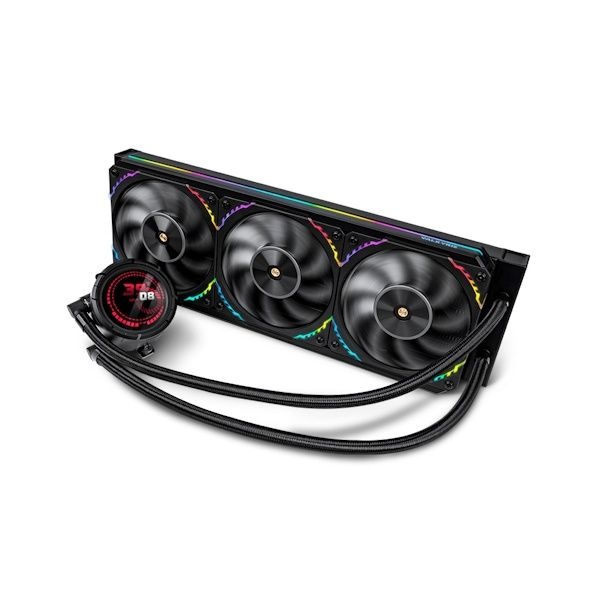 UnKnown 발키리 V360 ARGB LCD 드라큘라 CPU쿨러 블랙