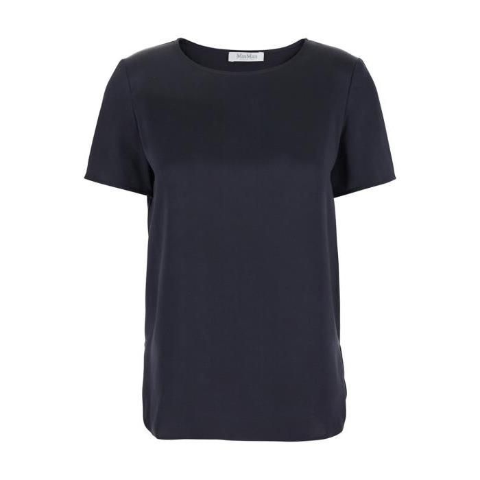 막스마라 26 SS 막스마라 디다 Dida 숏슬리브 크루넥 새틴 탑 2511111028600