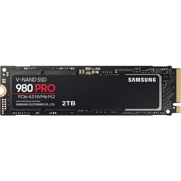 SAMSUNG 980 PRO SSD 2TB PCIe NVMe 세대 4 게이밍 M.2 내장 솔리드 스테이트 드라이브 MZ-V8P2T0B