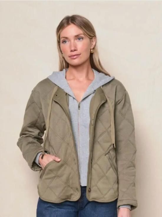 Stateside 자켓 스테이트사이드 퀼팅 후드 재킷