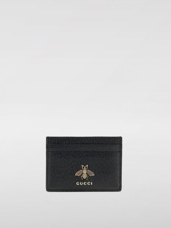 구찌 애니멀리에 레더 카드 케이스 523685DJ20T1000 BLACK DOM