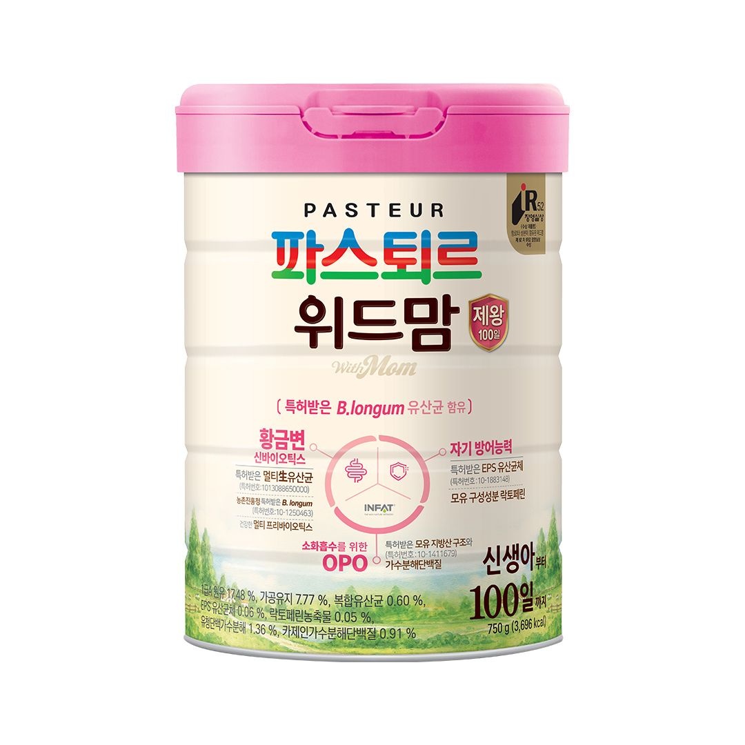 파스퇴르 위드맘 제왕 100일분유 750g(1캔)