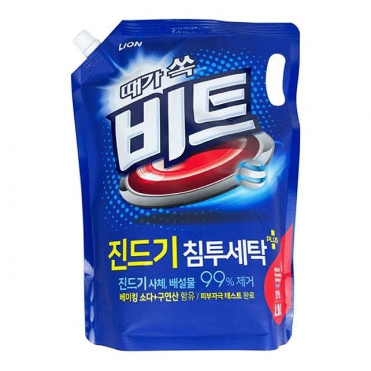 비트 세탁 세제 세탁기 빨래 액체 세제 일반용 베이킹 소다 구연산 의류 섬유 리필2L