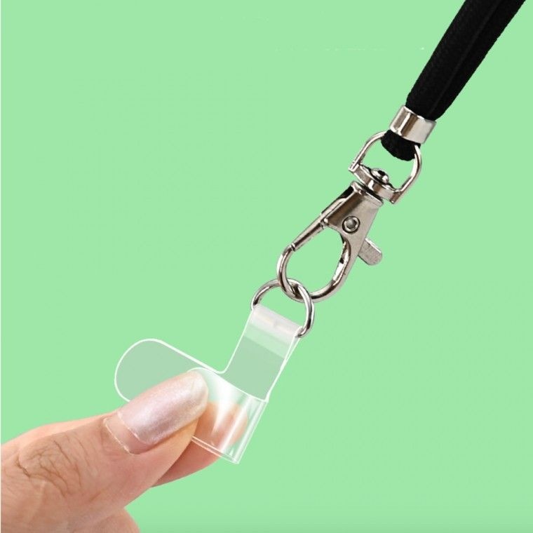 솜앤티글로벌 협력업체 도모 스마트폰 숄더 핸드폰줄 투명 스트랩 태그홀더 고리 키링고리 바타입