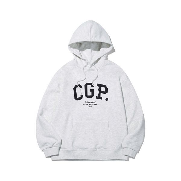 <매장정품> 코드그라피 CGP [기모 Ver.] 아치 로고 후드티_라이트그레이 CBCFUTH100MG 116757