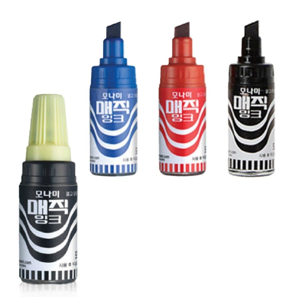 WSSTORE 모나미 병매직 사각닙 (12개입) 학교용 병매직잉크 POP꾸미기