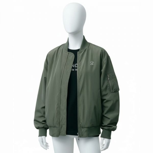 SALT AND CHOCOLATE 솔트앤초콜릿 오버핏 항공점퍼 MA 1 카키 4W241D001