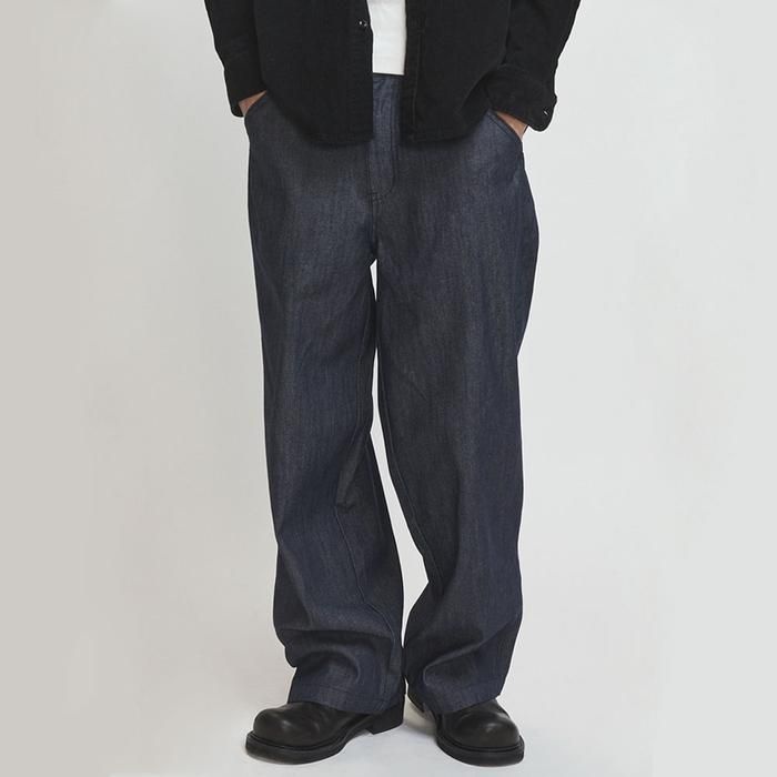 [NK아울렛]엔케이아울렛 남녀공용 빈티지 워싱 루즈핏 와이드 청바지 데님 팬츠 3002