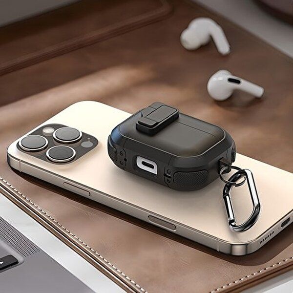 [테일즈]에어팟 4세대 케이스 분실방지 자동잠금 투블럭 범퍼케이스