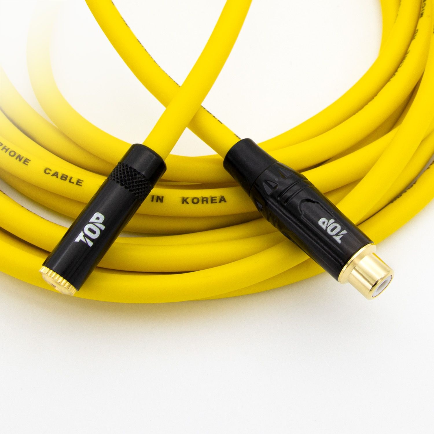주식회사 탑라인에이치디 (현대Hmall) HDTOP 국산 3.5 스테레오 TO RCA 암암 케이블 옐로우 7M HT-TP2517