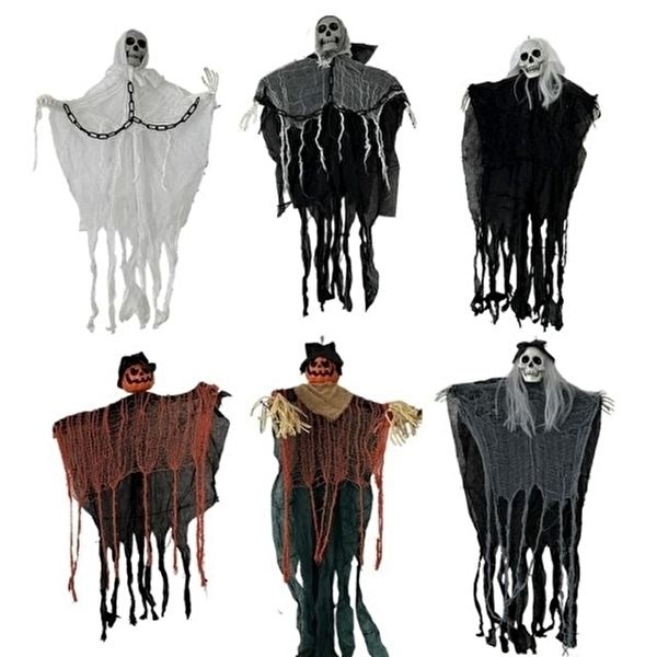 상세페이지참고 행잉고스트 이거찜 집 매장 이벤트 올인원 데코 할로윈 걸이용 해골바가지 유령 73x86 행잉 장식 호박 문틀