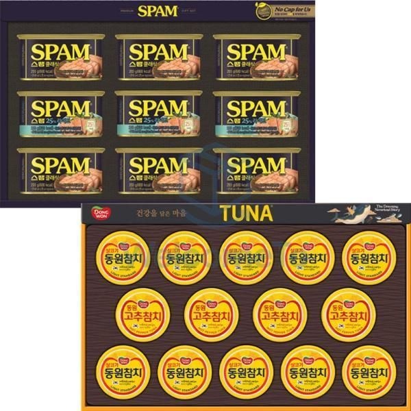 CJ제일제당 명절선물세트 CJ 스팸 8K호+ 동원참치 S14호 혼합세트 거래처 회사 직원 선생님 513394
