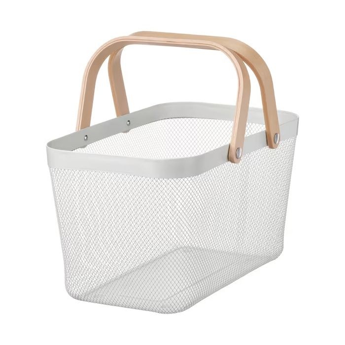 이케아 이케아 (현대Hmall) 이케아 RISATORP 리사토르프 바구니 대형 27x42x23cm/바스켓/손잡이박스/수납함/정리함