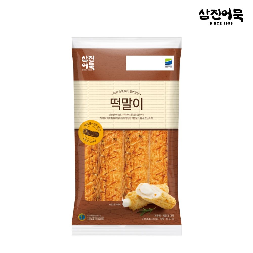 [롯데백화점] 삼진어묵 [삼진어묵] 떡말이 1봉 310g (6개입)