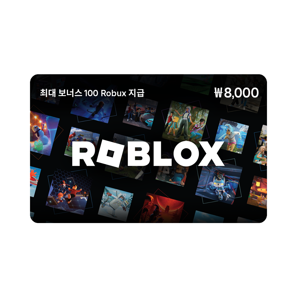 [ROBLOX] 로블록스 기프트 카드 8천원권 / 공식판매