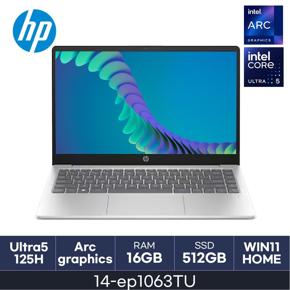 HP LG전자 HMC HP 가성비 노트북 14-ep1063TU ( D5 16GB / NVMe 512GB / W11H ) 울트라5 125H