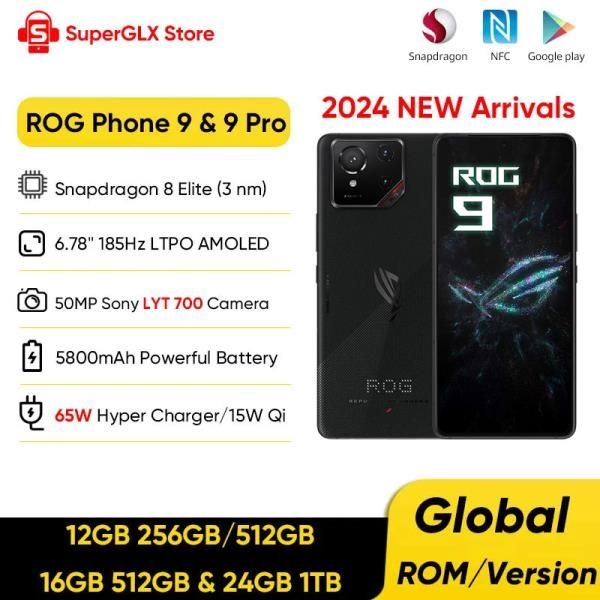 ROG Phone 9 & Pro 5G 게이밍 폰 Snapdragon 8