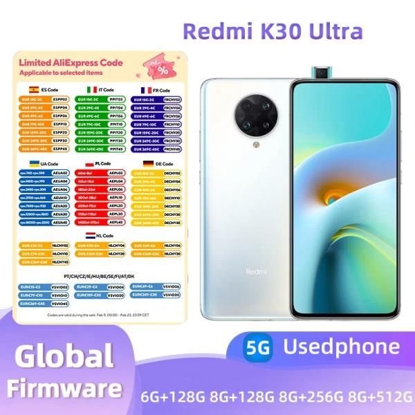 Redmi K30 Ultra 5G 안드로이드 6.67인치 RAM 6GB