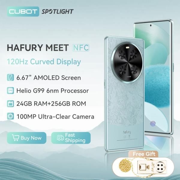 Cubot Hafury Meet, 스마트폰 안드로이드, 6.67인치