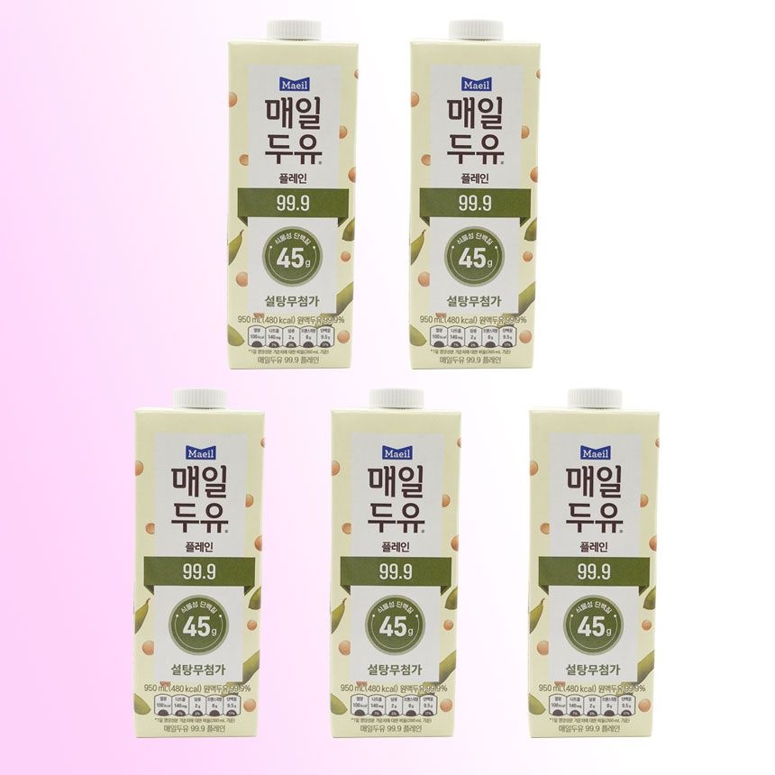 매일유업 매일두유 99.9 950ML 5팩/6팩/10팩/12팩 선택