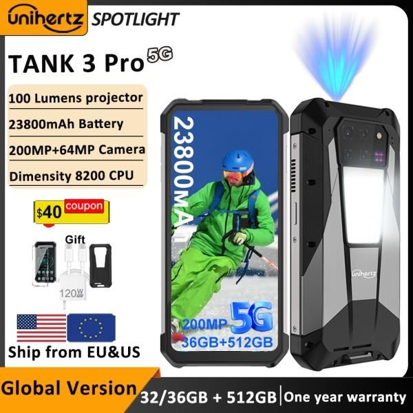 Unihertz Tank 3 Pro 8849 견고한 스마트폰 안드로이드