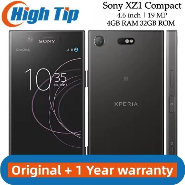 Sony 원래 Xperia XZ1 컴팩트 4.6 인치 4GB RAM